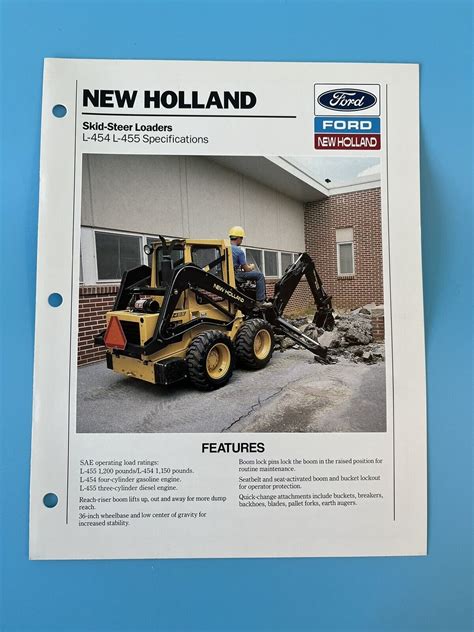 new holland l465 skid steer specs|new holland l455 steering damper.